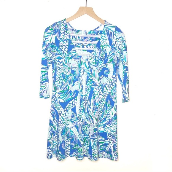 Lilly Pulitzer Ophelia Dress Canopy Chaos Blue XS - Picture 5 of 8